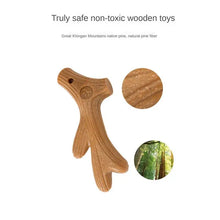 Load image into Gallery viewer, Wooden Deer Antlers Chew Toy
