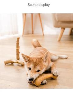 Wooden Deer Antlers Chew Toy