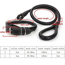 Load image into Gallery viewer, Dog Leather Leash Set
