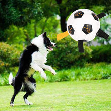 Load image into Gallery viewer, Rubber Dog Chewing Football
