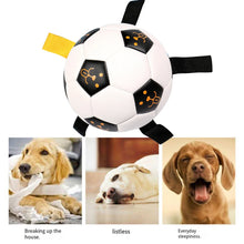 Load image into Gallery viewer, Rubber Dog Chewing Football
