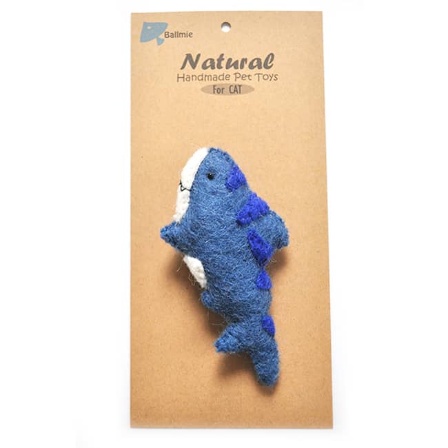 Ballmie Felt Wool Cat Catnip Toy Shark