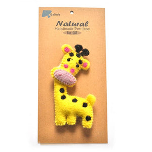 Ballmie Felt Wool Cat Catnip Toy giraffe