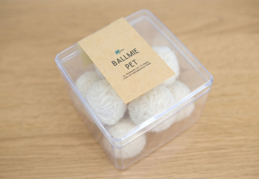 Natural Handmade Felt Wool Balls